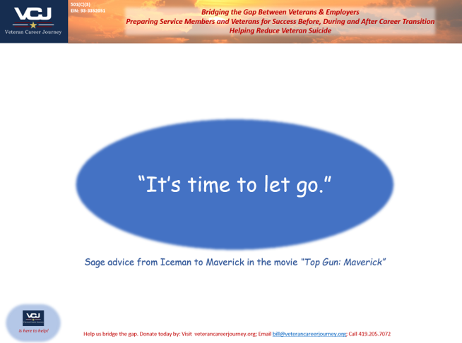 As You Face Career Transition, Letting Go Can Be Tough.